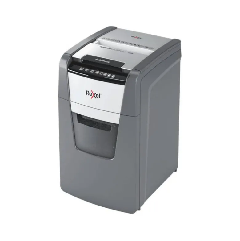 DESTRUCTORA DE DOCUMENTOS REXEL OPTIMUM AUTOFEDD+ 150X EU CAPACIDAD DE CORTE 150 HOJAS DESTRUYE GRAPAS Y CLIPS