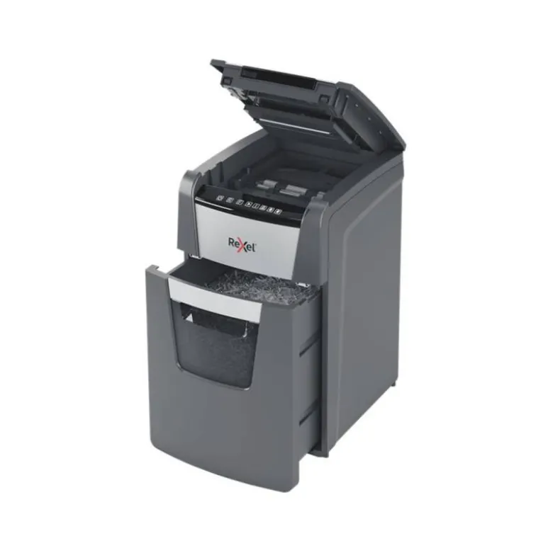 DESTRUCTORA DE DOCUMENTOS REXEL OPTIMUM AUTOFEDD+ 150X EU CAPACIDAD DE CORTE 150 HOJAS DESTRUYE GRAPAS Y CLIPS
