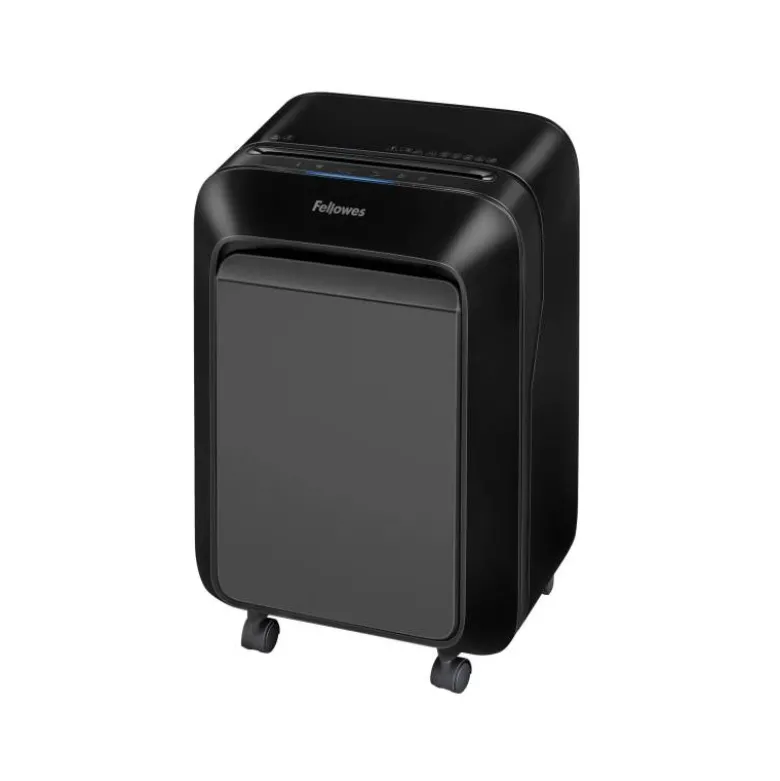 DESTRUCTORA DE DOCUMENTOS FELLOWES LX211 CAPACIDAD DE 12 HOJAS SEGURIDAD P5 NEGRA PAPELERA 23 L GRAPAS