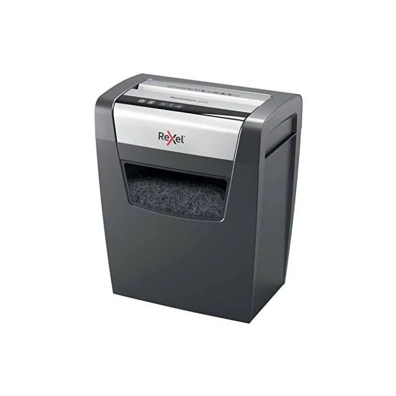 Destructora de documentos Rexel Momentum X410 en partículas 10 hojas 23 L Nivel de seguridad 4 en Negro
