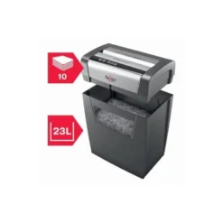 Destructora de documentos Rexel Momentum X410 en partículas 10 hojas 23 L Nivel de seguridad 4 en Negro