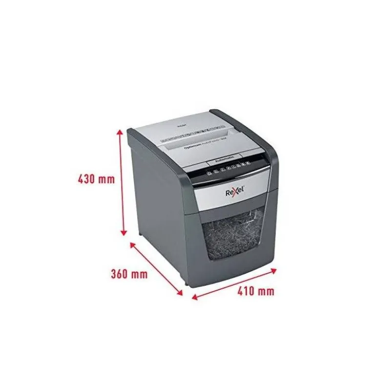 DESTRUCTORA DE DOCUMENTOS REXEL OPTIMUM AUTOFEED+ 50X EU CAPACIDAD DE CORTE 50 HOJAS DESTRUYE GRAPAS Y CLIPS