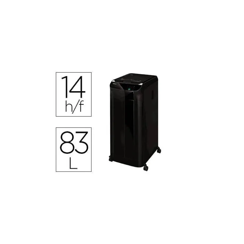 DESTRUCTORA DE DOCUMENTOS FELLOWES AUTOMAX 600M CAPACIDAD DE HOJAS 600 SEGURIDAD P5 CLIPS Y TARJETAS
