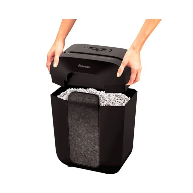 DESTRUCTORA DE DOCUMENTOS FELLOWES LX-41 CAPACIDAD 8H SEGURIDAD P4 DESTRUYE GRAPAS CLIPS Y TARJETA PAPELERA 17 L