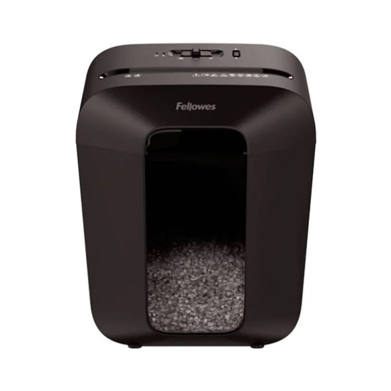 DESTRUCTORA DE DOCUMENTOS FELLOWES LX-41 CAPACIDAD 8H SEGURIDAD P4 DESTRUYE GRAPAS CLIPS Y TARJETA PAPELERA 17 L