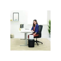 DESTRUCTORA DE DOCUMENTOS FELLOWES LX-41 CAPACIDAD 8H SEGURIDAD P4 DESTRUYE GRAPAS CLIPS Y TARJETA PAPELERA 17 L