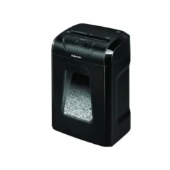 DESTRUCTORA DE DOCUMENTOS FELLOWES 12C CAPACIDAD 8H SEGURIDAD P4 GRAPAS CLIPS Y TARJETAS PAPELERA 19 L