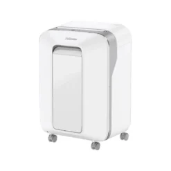 DESTRUCTORA DE DOCUMENTOS FELLOWES LX211 CAPACIDAD DE 12 HOJAS SEGURIDAD P5 BLANCA PAPELERA 23 L GRAPAS