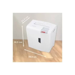 Destructora de Documentos HSM Shredstar X5 Corte en partículas 5 Hojas 18L Nivel seguridad P-4 en Blanco