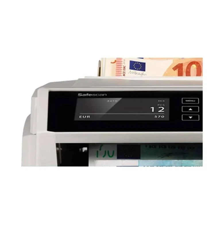 DETECTOR CONTADOR DE BILLETES FALSOS SAFESCAN 2465S 7 PUNTOS DE VERIFICACION FUNCION AÑADIR Y DE FAJOS