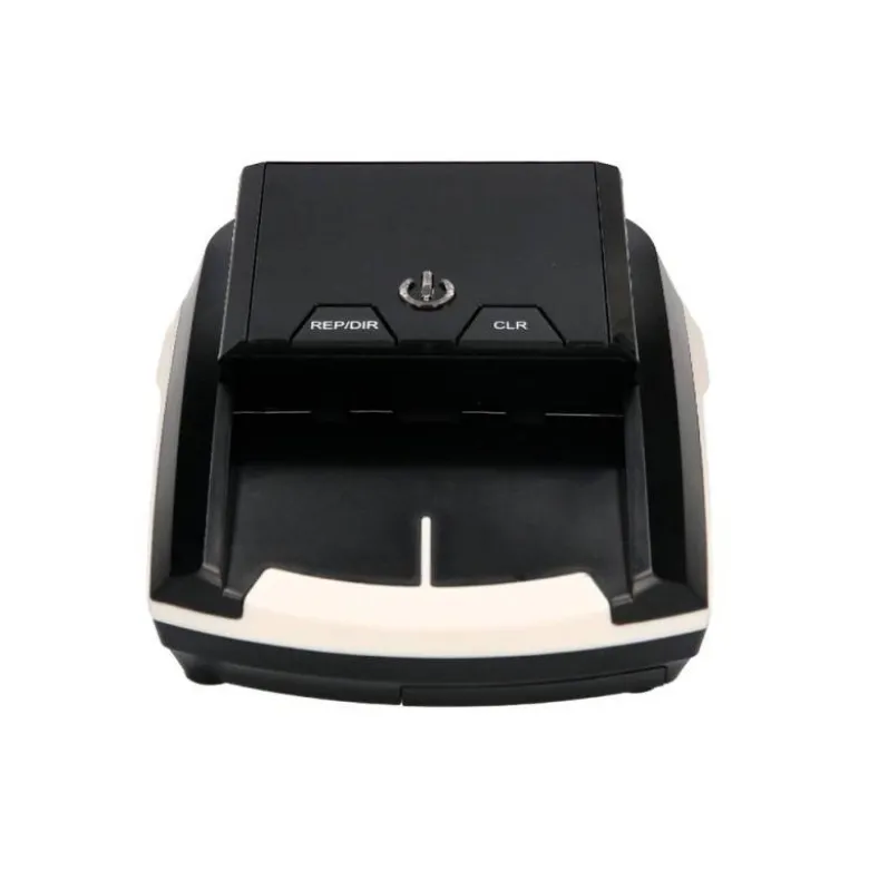 Detector marca Q-Connect billetes falsos cargador electrico puerto usb actualizacion de divisas