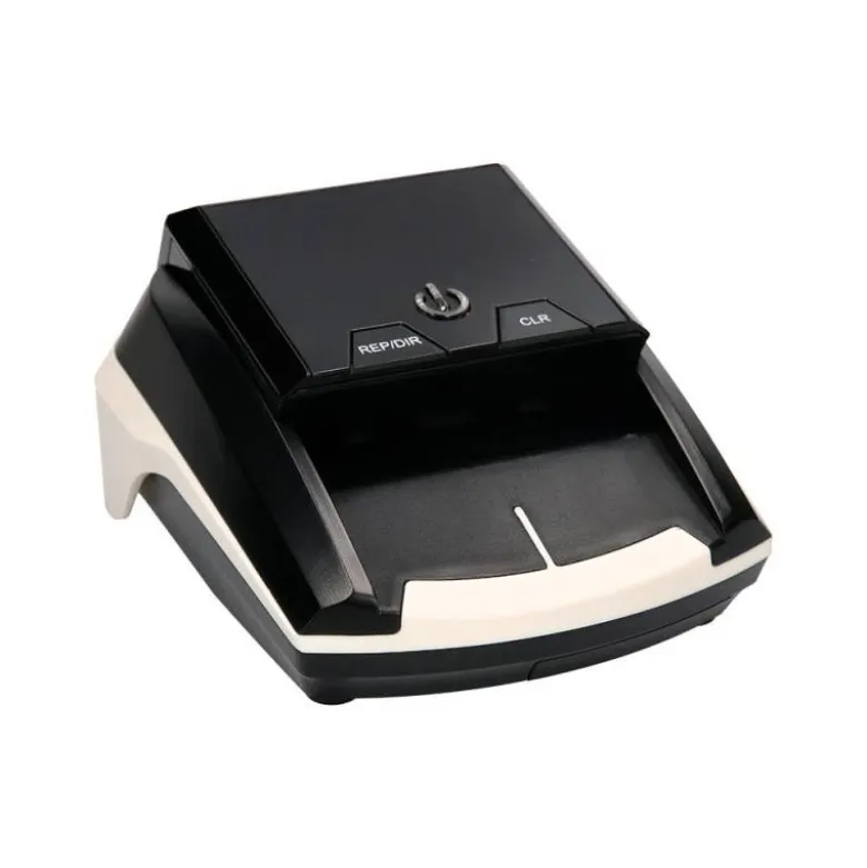 Detector marca Q-Connect billetes falsos cargador electrico puerto usb actualizacion de divisas