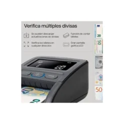 Detector y contador de Billetes Falsos Safescan 155-s con 7 puntos de verificacion