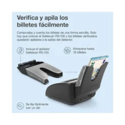 DETECTOR Y CONTADOR DE BILLETES FALSOS SAFECAN 155-S COMPLETE PANTALLA LCD 3,8
