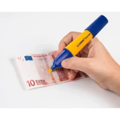 Detector billetes falsos.Rotulador Q-Connect Euro Tester