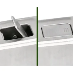 Dispensador de jabon manual marca Q-Connect inoxidable