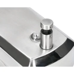 Dispensador de jabon manual marca Q-Connect inoxidable