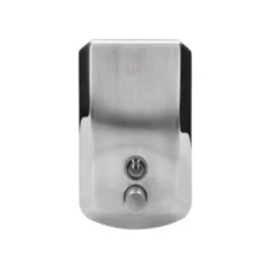 Dispensador de jabon manual marca Q-Connect inoxidable