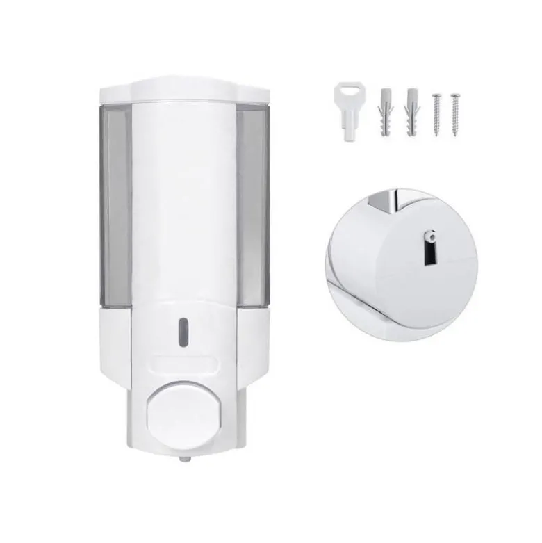 Dispensador de jabon marca Q-connect manual con visor