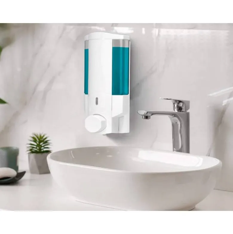 Dispensador de jabon marca Q-connect manual con visor