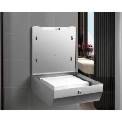 Dispensador de toallitas grande marca Q-Connect inoxidable