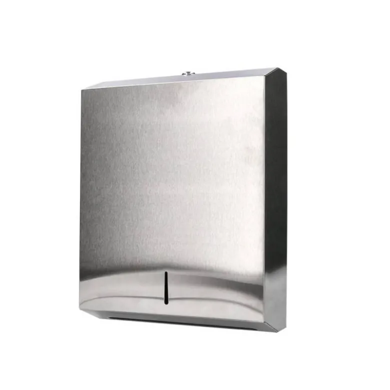 Dispensador de toallitas grande marca Q-Connect inoxidable