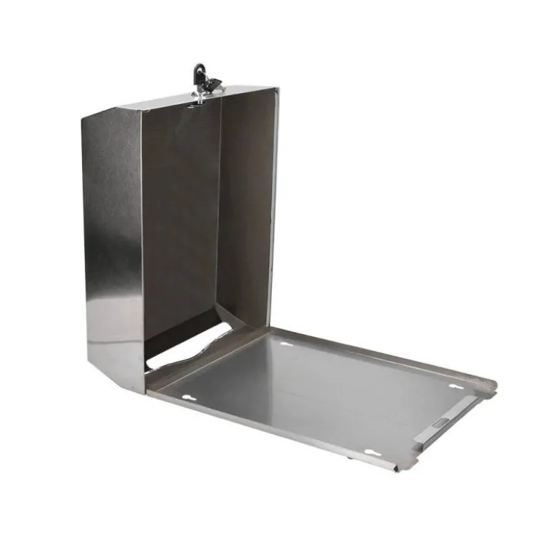Dispensador de toallitas grande marca Q-Connect inoxidable