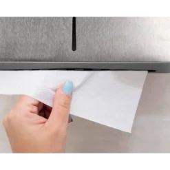 Dispensador de toallitas grande marca Q-Connect inoxidable