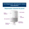 Dispensador higienico marca Tork elevation m2 de papel