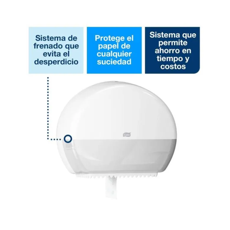 Dispensador higienico Tork elevation t2 de papel