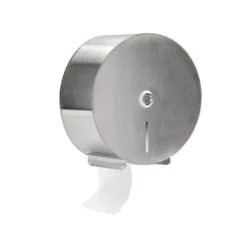 Dispensador papel higienico marca Q-Connect jumbo acero inoxidable