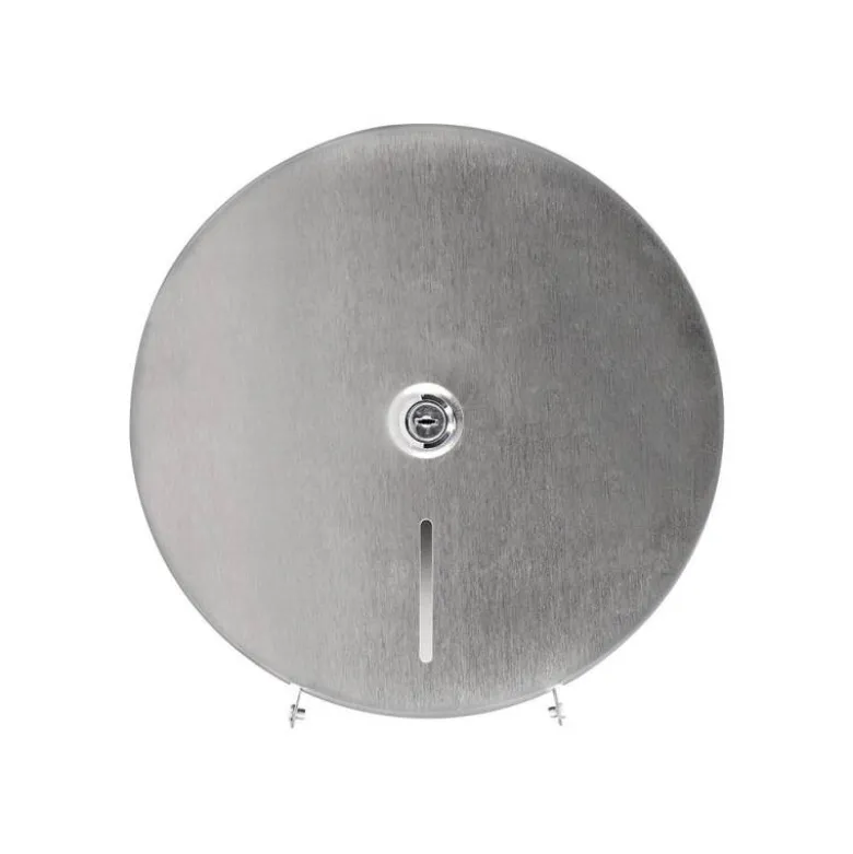Dispensador papel higienico marca Q-Connect jumbo acero inoxidable