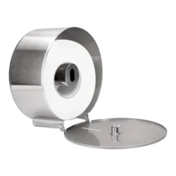 Dispensador papel higienico marca Q-Connect jumbo acero inoxidable