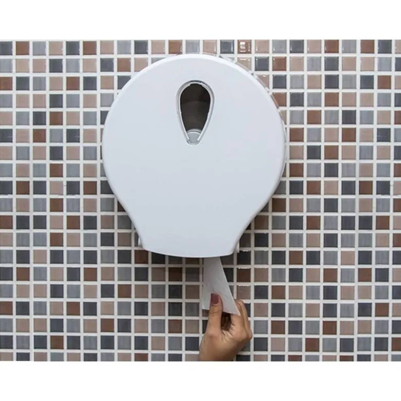 DISPENSADOR PAPEL HIGIENICO DAHI JAVEA JUMBO ABS COLOR BLANCO 326X304X125 MM