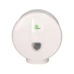 DISPENSADOR PAPEL HIGIENICO BUNZL GREENSOURCE MINI JUMBO FABRICADO EN ABS COLOR BLANCO