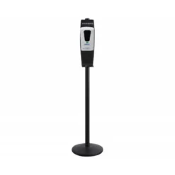 DISPENSADOR PARA GEL Y JABON Q-CONNECT AUTOMATICO SENSOR Y SOPORTE METALICO 152 CM ALTO 13X11,5X27 CM 1000 ML BLANCO