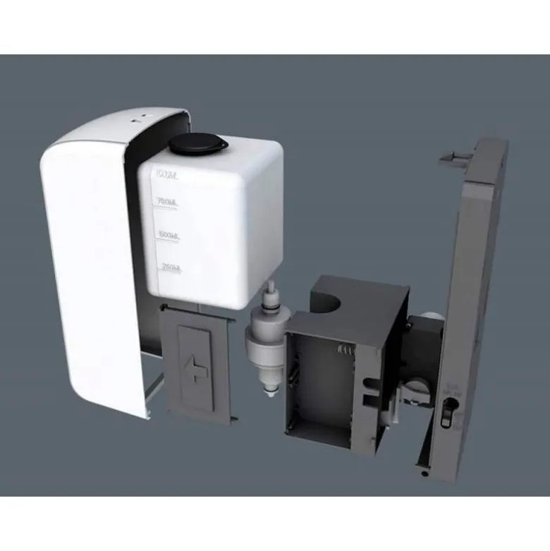 DISPENSADOR PARA GEL Y JABON Q-CONNECT AUTOMATICO CON SENSOR 1000 ML 13X11,5X27 CM COLOR BLANCO