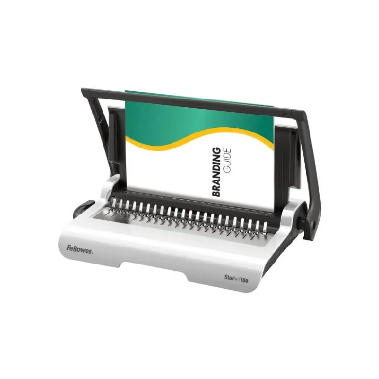 Encuadernadora para canutillo Fellowes star+150 perfora 12 hojas tamaño din a4 encuaderna 150 hojas