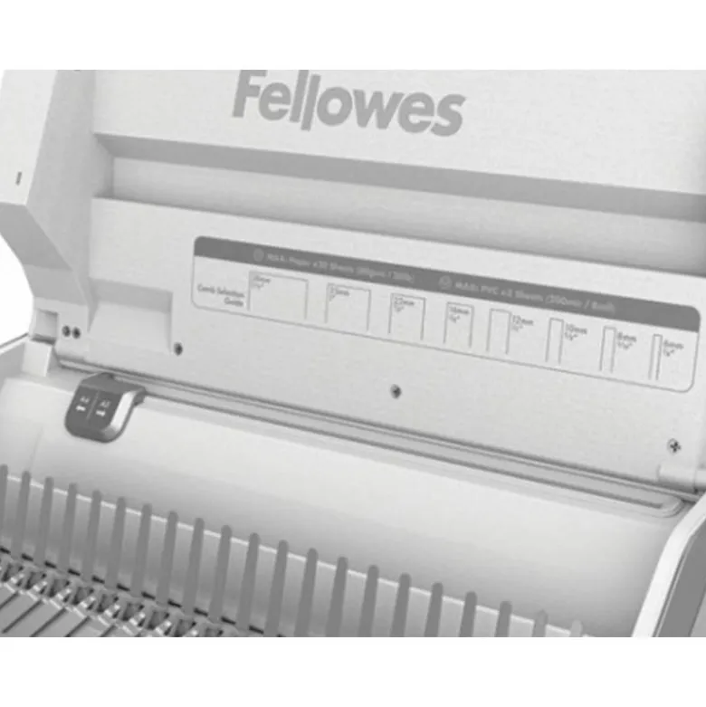 ENCUADERNADORA PARA CANUTILLO FELLOWES LYRA 3 EN 1 PERFORA HASTA 20H A4 ENCUADERNA 300H GRAPA 30H TALADRA 2 Y 4
