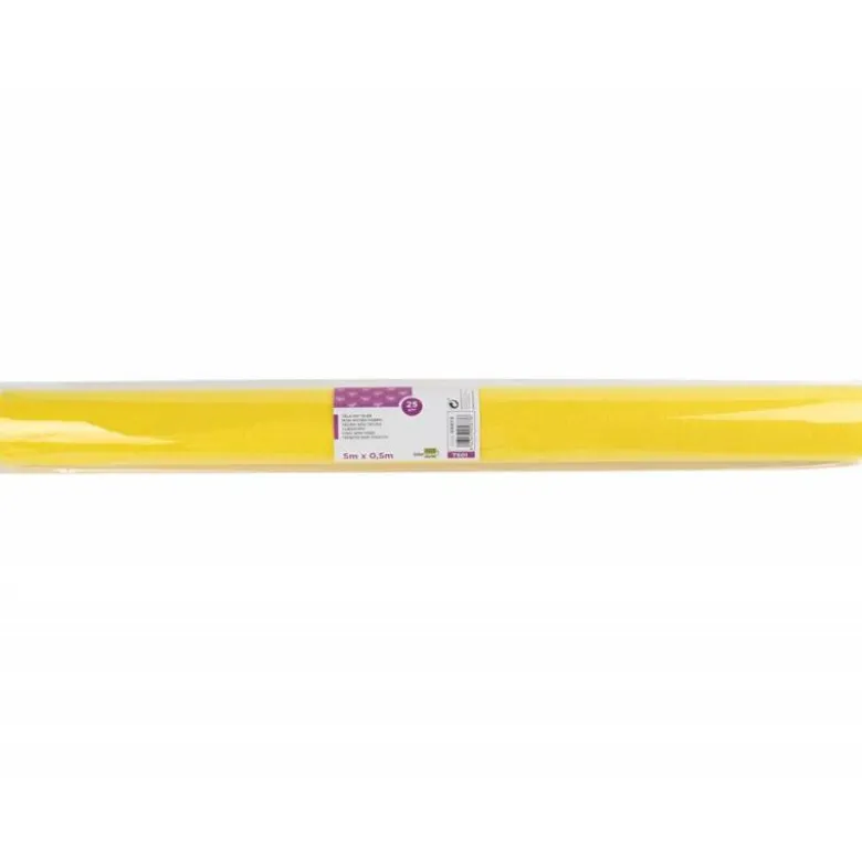 Entretela Liderpapel 25g/m2 rollo de 5m color Amarillo