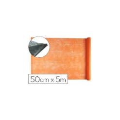 Entretela Liderpapel 25g/m2 rollo de 5m color Naranja