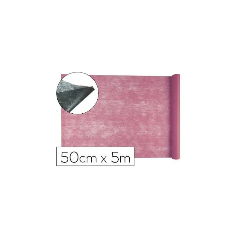 Entretela Liderpapel 25g/m2 rollo de 5m Rosa