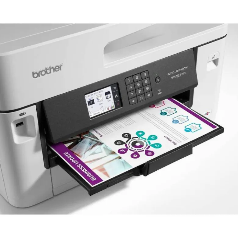 EQUIPO MULTIFUNCION BROTHER MFC-J5340DW PROFESIONAL A4 / A3 COLOR TINTA 28PPM DUPLEX TACTIL WIFI BANDEJA 250 HOJAS