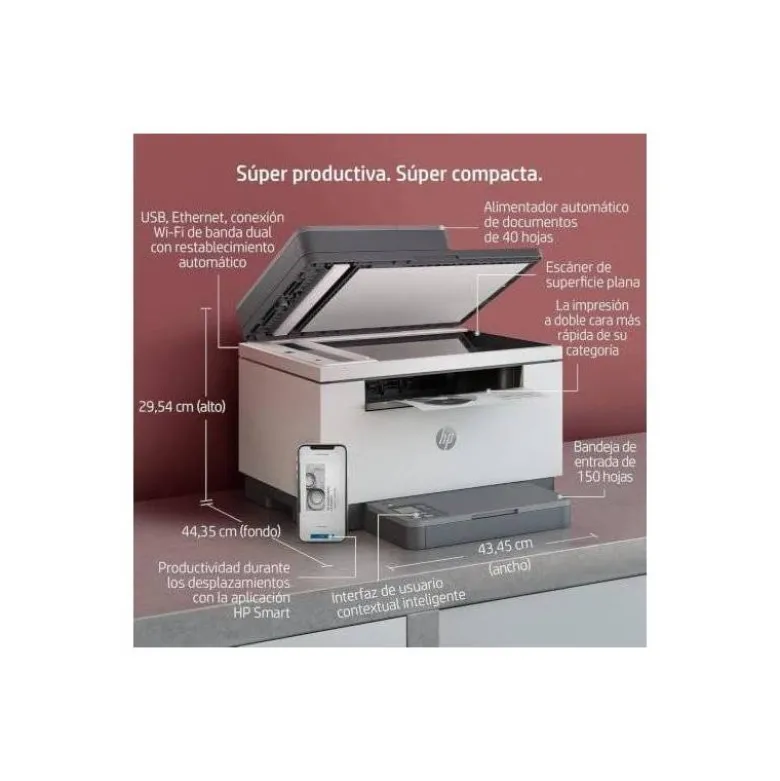 EQUIPO MULTIFUNCION HP MFP M234SDW DUPLEX LASER 30 PPM WIFI ESCANER COPIADORA IMPRESORA FAX