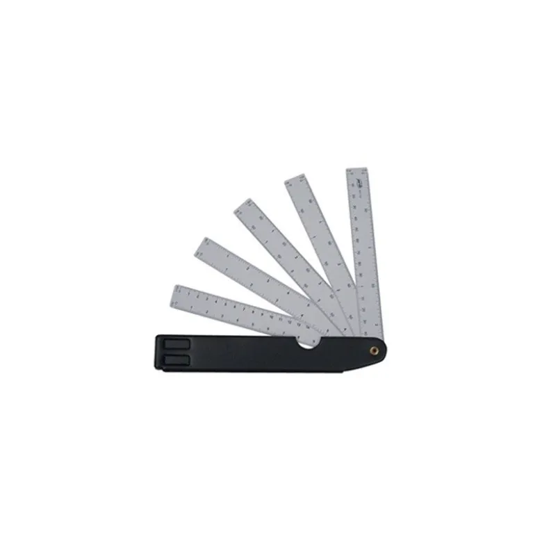 Escala pardo abanico 10 escalas 15 cm con estuche similpiel
