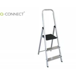 ESCALERA Q-CONNECT DE ALUMINIO 3 PELDAÑOS 590X400X1260 MM PESO MAXIMO 150 KG EN-131
