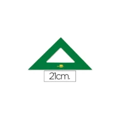 Escuadra acrilica marca Liderpapel 21 cm