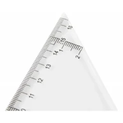Escuadra Liderpapel 25 cm de plastico cristal
