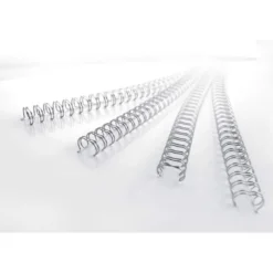 Espiral GBC wire 3:1 7,9 mm n.5 negro. Capacidad 60 hojas. Caja de 100 unidades.