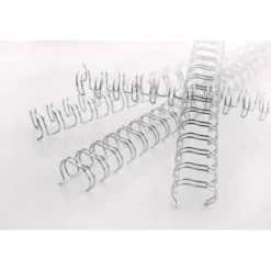 Espiral GBC wire 3:1 11 mm n.7 negro. Capacidad 90 hojas. Caja de 100 unidades.